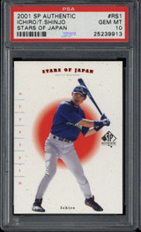 2001 SP Authentic Stars of Japan RS1 Ichiro Suzuki Shinjo PSA 10 Gem Mint RC ID: 500516 2001 SP Authentic Stars of Japan RS1 Ichiro Suzuki Shinjo PSA 10 Gem Mint RC ID: 500516