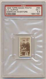 1948 Topps Magic Photos #3 C.E. Duryea American Inventor PSA 5.5 EX+ #*sku36941 1948 Topps Magic Photos #3 C.E. Duryea American Inventor PSA 5.5 EX+ #*sku36941