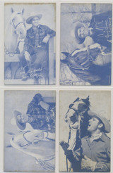 circ 1950's Exhibit Cards Gene Autry Lot of 4 Blank Backs #*sku36943 circ 1950's Exhibit Cards Gene Autry Lot of 4 Blank Backs #*sku36943