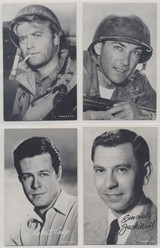 circ 1960's Exhibit Cards of Male Television Stars Lot of 4 #*sku36957 circ 1960's Exhibit Cards of Male Television Stars Lot of 4 #*sku36957