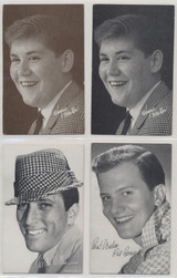 circ 1960's Exhibit Cards of Singers and Actors Lot of 4 #*sku36961 circ 1960's Exhibit Cards of Singers and Actors Lot of 4 #*sku36961