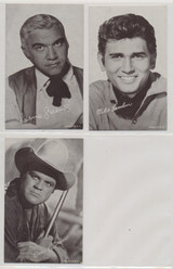circ 1960's Exhibit Cards of Western Television Stars Lot of 3 #*sku36963 circ 1960's Exhibit Cards of Western Television Stars Lot of 3 #*sku36963