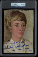 Julie Andrews Magazine Photo Actress PSA/DNA Signed Auto Slab Julie Andrews Magazine Photo Actress PSA/DNA Signed Auto Slab