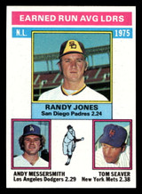 1976 Topps #201 Randy Jones/Andy Messersmith/Tom Seaver NL ERA Leaders Ex-Mint  ID: 500958 1976 Topps #201 Randy Jones/Andy Messersmith/Tom Seaver NL ERA Leaders Ex-Mint  ID: 500958
