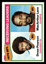 1977 Topps #2 Drew Pearson/MacArthur Lane 1976 Receiving Leaders Ex-Mint  ID: 501385