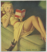 circ 1940's Mutoscope Pinup Girl "Cute Trick" (2 1/3 x 3 inches) #*sku36974 circ 1940's Mutoscope Pinup Girl "Cute Trick" (2 1/3 x 3 inches) #*sku36974