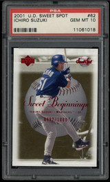 2001 UD Sweet Spot #62 Ichiro Suzuki Sweet Beginnings /1000 PSA 10 Gem Mint RC ID: 502471