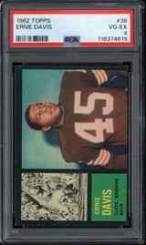 1962 Topps #36 Ernie Davis Browns PSA 4 VG-EX RC ID: 502958 1962 Topps #36 Ernie Davis Browns PSA 4 VG-EX RC ID: 502958