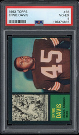 1962 Topps #36 Ernie Davis Browns PSA 4 VG-EX RC ID: 502959 1962 Topps #36 Ernie Davis Browns PSA 4 VG-EX RC ID: 502959