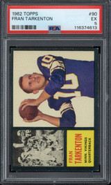 1962 Topps #90 Fran Tarkenton Vikings PSA 5 EX RC ID: 502963 1962 Topps #90 Fran Tarkenton Vikings PSA 5 EX RC ID: 502963