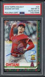 2019 Topps Holiday #33 Shohei Ohtani Angels PSA 8 NM-Mint Auto Signed ID: 502984 2019 Topps Holiday #33 Shohei Ohtani Angels PSA 8 NM-Mint Auto Signed ID: 502984