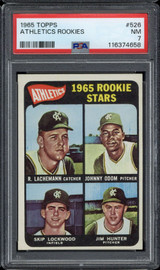 1965 Topps #526 Jim Catfish Hunter Athletics PSA 7 Near Mint Rookie Stars ID: 503017 1965 Topps #526 Jim Catfish Hunter Athletics PSA 7 Near Mint Rookie Stars ID: 503017