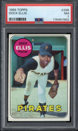 1969 Topps #286 Dock Ellis Pirates PSA 7 Near Mint Rookie RC 1969 Topps #286 Dock Ellis Pirates PSA 7 Near Mint Rookie RC