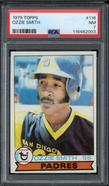 1979 Topps #116 Ozzie Smith Padres PSA 7 Near Mint Sharp 1979 Topps #116 Ozzie Smith Padres PSA 7 Near Mint Sharp