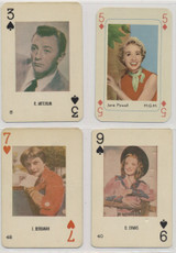 1959 Canada Movie Star Playing Cards Lot of 4 different #*sku36988 1959 Canada Movie Star Playing Cards Lot of 4 different #*sku36988