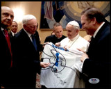 Jerry Jones 8x10 Photo Signed PSA/DNA Authenticated Cowboys Pope Francis in Picture Jerry Jones 8x10 Photo Signed PSA/DNA Authenticated Cowboys Pope Francis in Picture