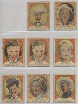 1938 V289 Canada Hamilton Chewing Gum Hollywood Picture Stars Lot of 10 #*sku37002 1938 V289 Canada Hamilton Chewing Gum Hollywood Picture Stars Lot of 10 #*sku37002
