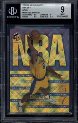 1999-00 UD Hologrfx NBA 24-7 GOLD N8 Kobe Bryant Lakers BGS 9 Mint