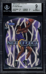 1999-00 Fleer Tradition Net Effect #1 Kobe Bryant Lakers BGS 9 Mint Diecut 1999-00 Fleer Tradition Net Effect #1 Kobe Bryant Lakers BGS 9 Mint Diecut