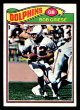 1977 Topps #515 Bob Griese Excellent+  ID: 503882