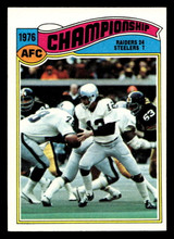 1977 Topps #526 1976 AFC Championship Near Mint+ ID: 503930 1977 Topps #526 1976 AFC Championship Near Mint+ ID: 503930