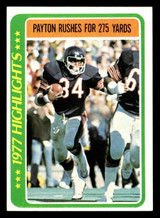 1978 Topps #3 Walter Payton HL Near Mint  ID: 503948