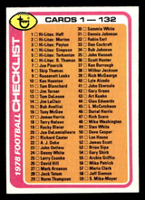1978 Topps #107 Checklist 1-132 Near Mint  ID: 504414 1978 Topps #107 Checklist 1-132 Near Mint  ID: 504414