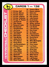 1978 Topps #107 Checklist 1-132 Ex-Mint  1978 Topps #107 Checklist 1-132 Ex-Mint