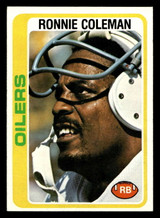 1978 Topps #258 Ronnie Coleman Near Mint  ID: 505091