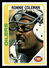 1978 Topps #258 Ronnie Coleman Near Mint+  ID: 505093