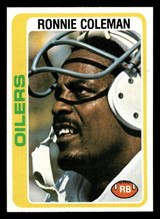 1978 Topps #258 Ronnie Coleman Near Mint+  ID: 505094