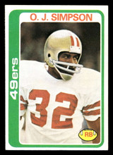 1978 Topps #400 O.J. Simpson Near Mint  ID: 505709