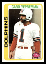 1978 Topps #425 Garo Yepremian Near Mint  ID: 505810