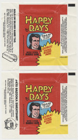1976 Topps Happy Days Wrapper (RED) Lot of 3 different adv. panels #*sku37041 1976 Topps Happy Days Wrapper (RED) Lot of 3 different adv. panels #*sku37041