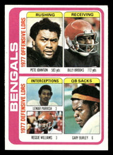 1978 Topps #505 Pete Johnson/Billy Brooks/Lemar Parrish/Reggie Williams/Gary Burley TL Ex-Mint 