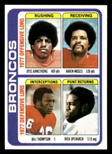 1978 Topps #508 Otis Armstrong/Haven Moses/Bill Thompson/Rick Upchurch TL Near Mint  ID: 506248