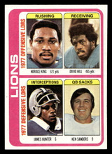 1978 Topps #509 Horace King/David Hill/James Hunter/Ken Sanders TL Ex-Mint  ID: 506251