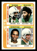 1978 Topps #519 Clark Gaines/Wesley Walker/Burgess Owens/Joe Klecko TL Near Mint  ID: 506296