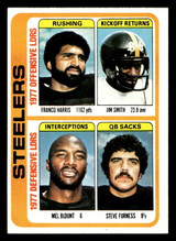 1978 Topps #522 Franco Harris/Jim Smith/Mel Blount/Steve Furness TL Near Mint  ID: 506308