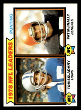 1979 Topps #6 Tom Skladany/Pat McInally 1978 Punting Leaders Near Mint  ID: 506363