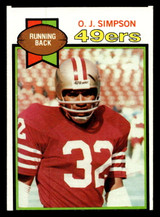 1979 Topps #170 O.J. Simpson Ex-Mint Miscut 