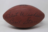 Bart Starr Green Bay Packers PSA/DNA Authenticated Football Best Wishes