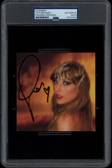 Taylor Swift SIGNED "The Life of a Showgirl" Photo 1 CD Insert PSA/DNA Encapsulated Slabbed