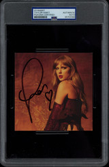 Taylor Swift SIGNED "The Life of a Showgirl" Photo 3 CD Insert PSA/DNA Encapsulated Slabbed