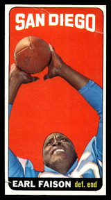 1965 Topps #158 Earl Faison Very Good SP Crease 