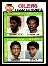 1979 Topps #301 Earl Campbell/Ken Burrough/Willie Alexander/Elvin Bethea TL Excellent 
