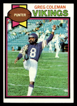 1979 Topps #343 Greg Coleman Ex-Mint RC Rookie  ID: 507658