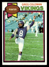 1979 Topps #343 Greg Coleman Ex-Mint RC Rookie  ID: 507659