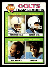 1979 Topps #376 Joe Washington/Roger Carr/Norm Thompson/John Dutton TL Very Good Marked 