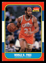 1986-87 Fleer #35 World B. Free Very Good Crease 